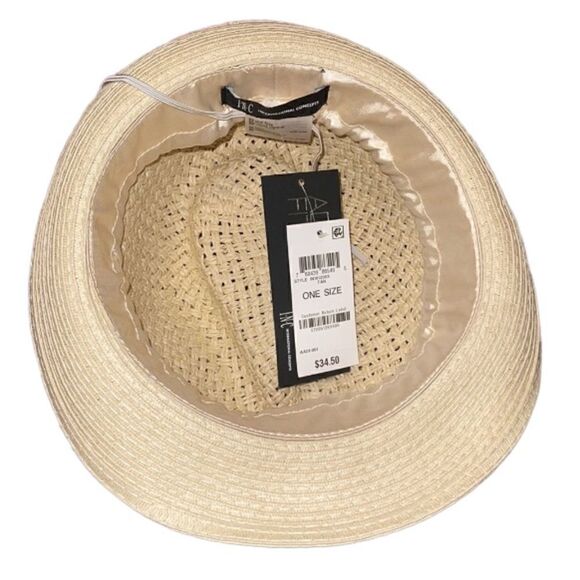 NWT INC International Concepts fedora blue white ribbon hat - Picture 5 of 5